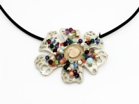 Lace flower necklace